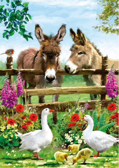 Donkeys Farm Jigsaw Puzzle