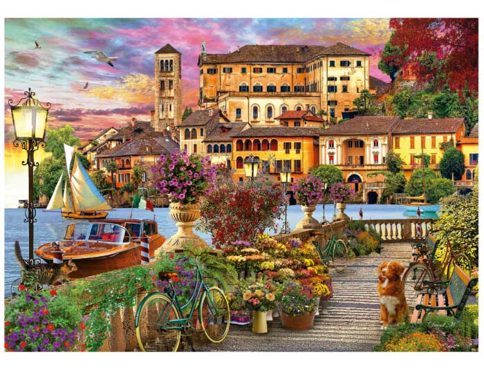 Italian Promenade Landscape Jigsaw Puzzle