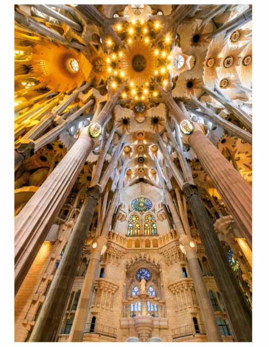 Sagrada Familia Interior  Landmarks & Monuments Jigsaw Puzzle