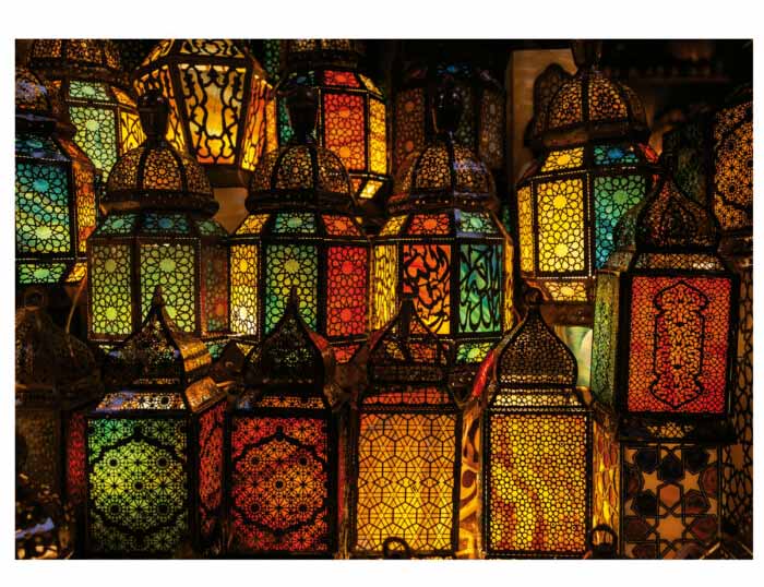 Lantern Collage Rainbow & Gradient Jigsaw Puzzle