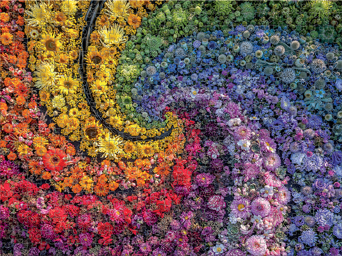 Floral Rainbows Flower & Garden Jigsaw Puzzle