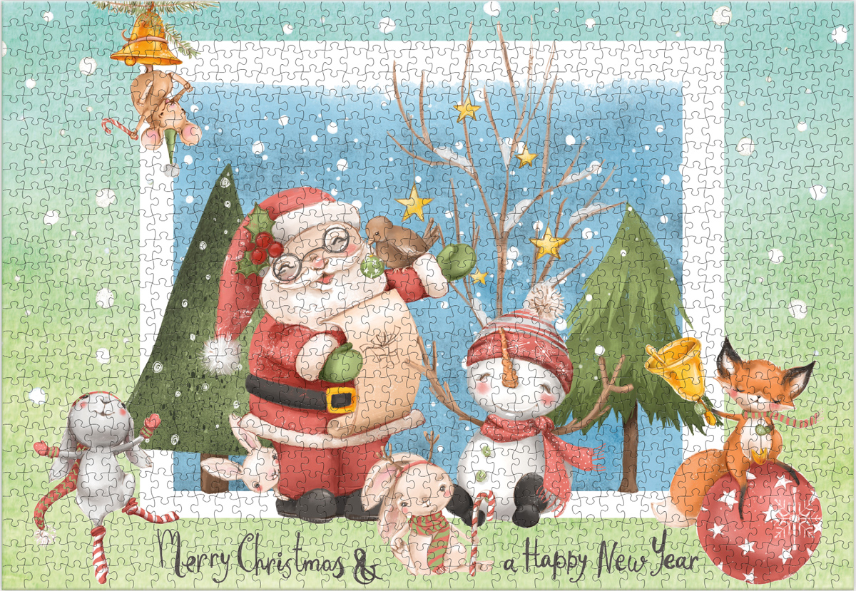 Greetings From Santa Christmas Jigsaw Puzzle