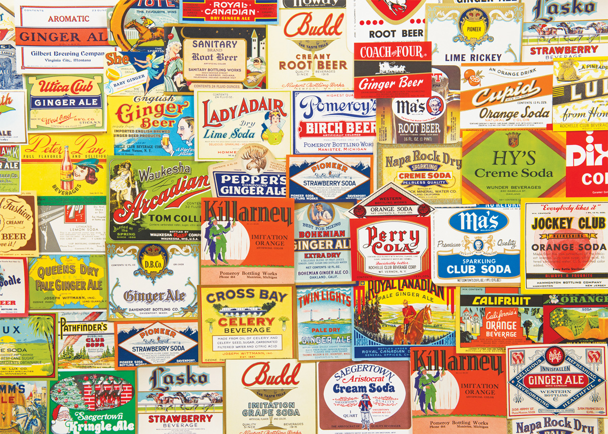 Vintage Sodas Nostalgic & Retro Jigsaw Puzzle