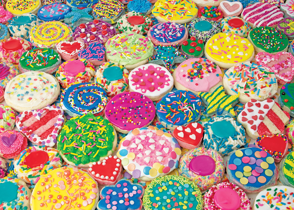 Colorful Cookies Dessert & Sweets Jigsaw Puzzle