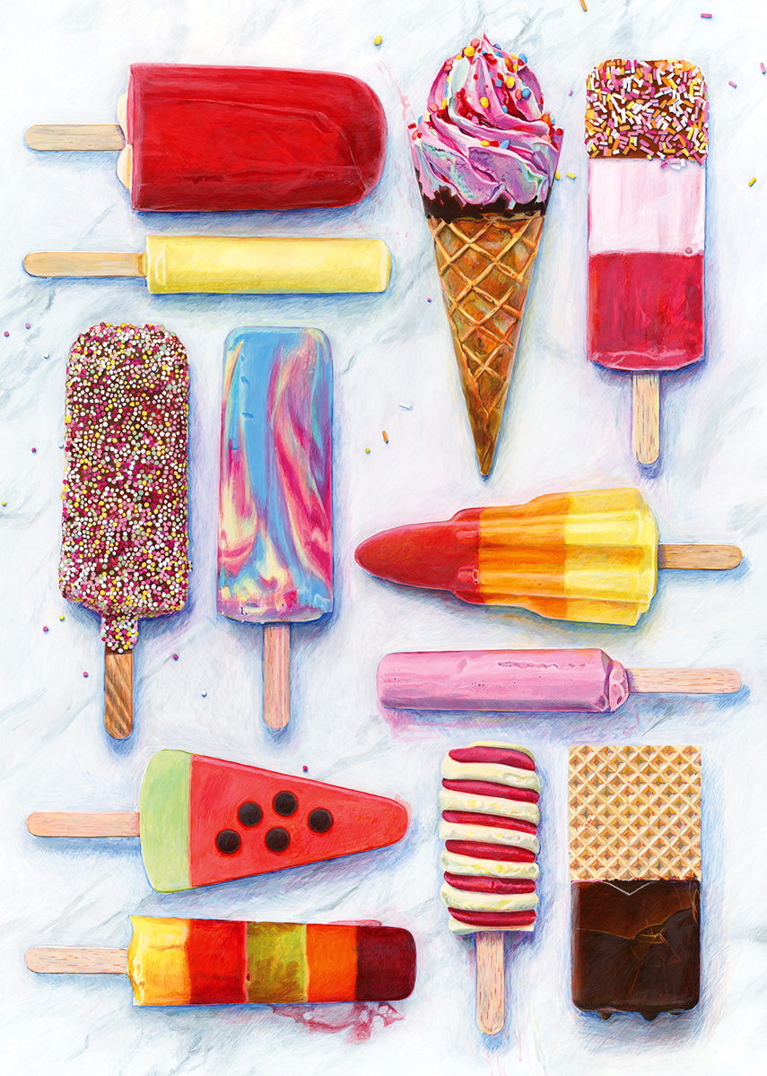 Cold Colorful Treats - Scratch and Dent Food and Drink Jigsaw Puzzle