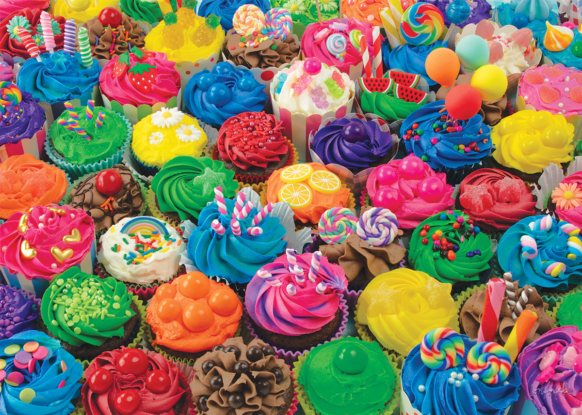 Cupcake Carnival - Scratch and Dent Food and Drink Jigsaw Puzzle