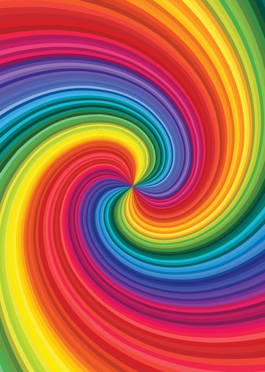 Rainbow Swirl Graphics / Illustration Jigsaw Puzzle