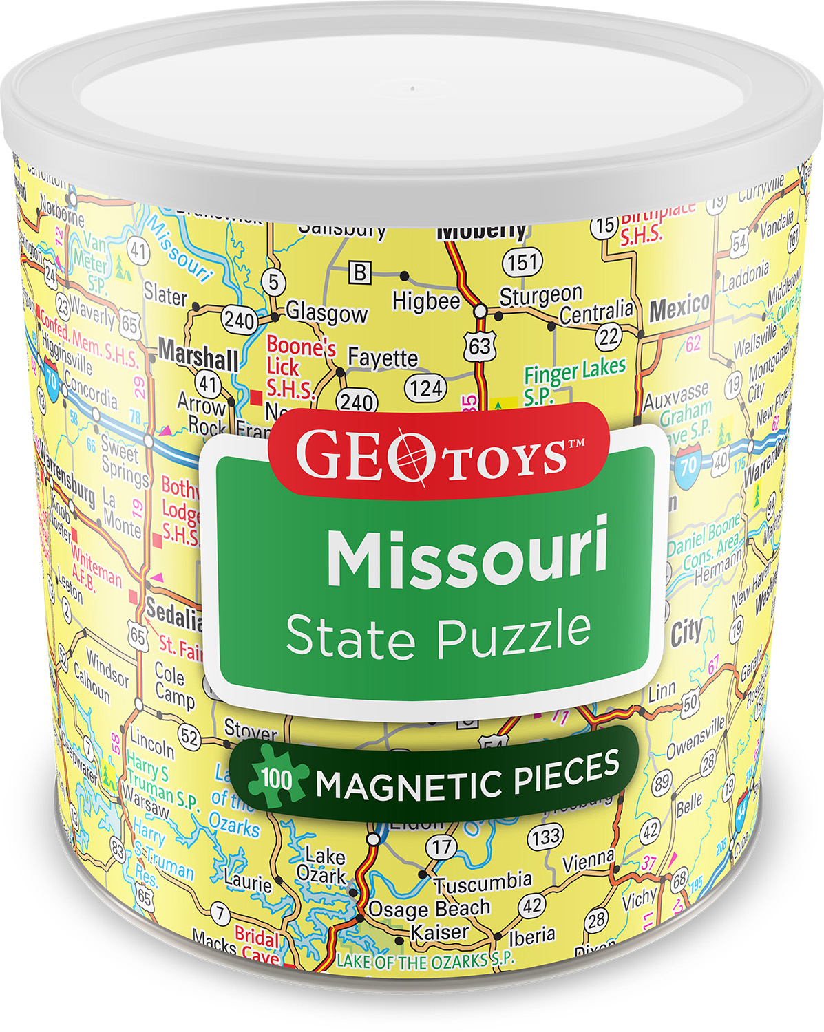 Missouri - Magnetic Puzzle  Educational Jigsaw Puzzle