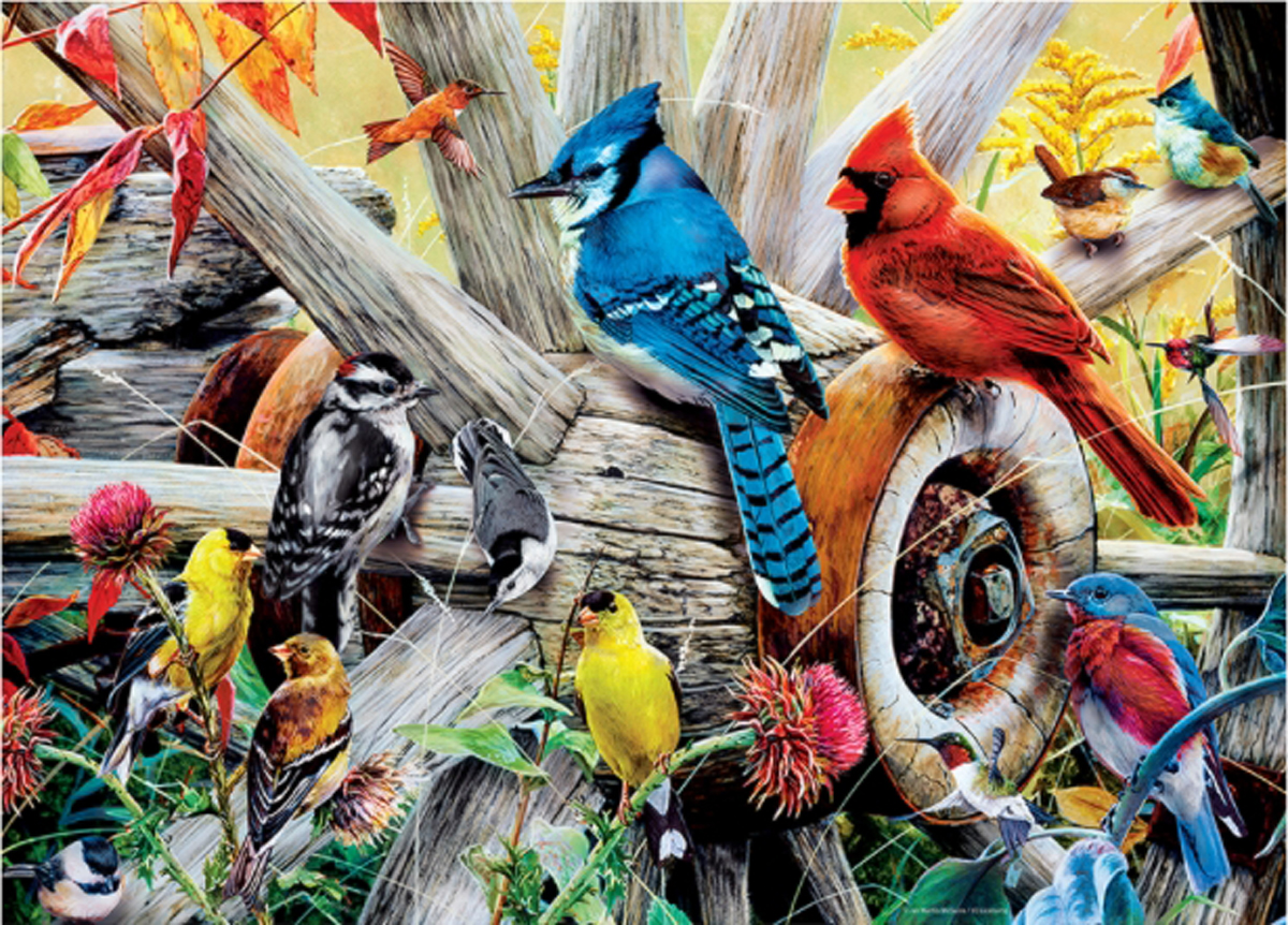 Backyard Birds Birds Jigsaw Puzzle