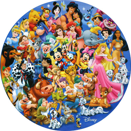 DISNEY 150 Piece Puzzle Tin-Panorama Of Friends