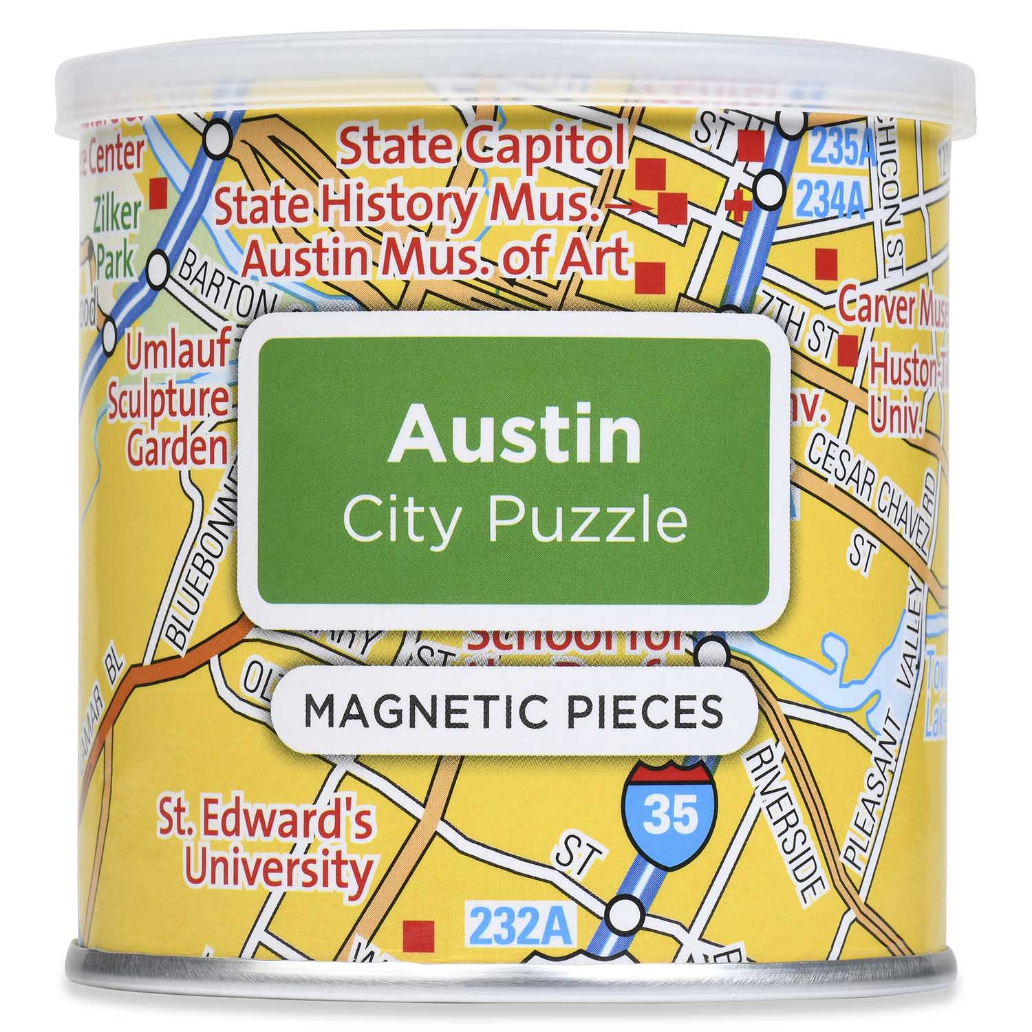 City Magnetic Puzzle Austin Jigsaw Puzzle