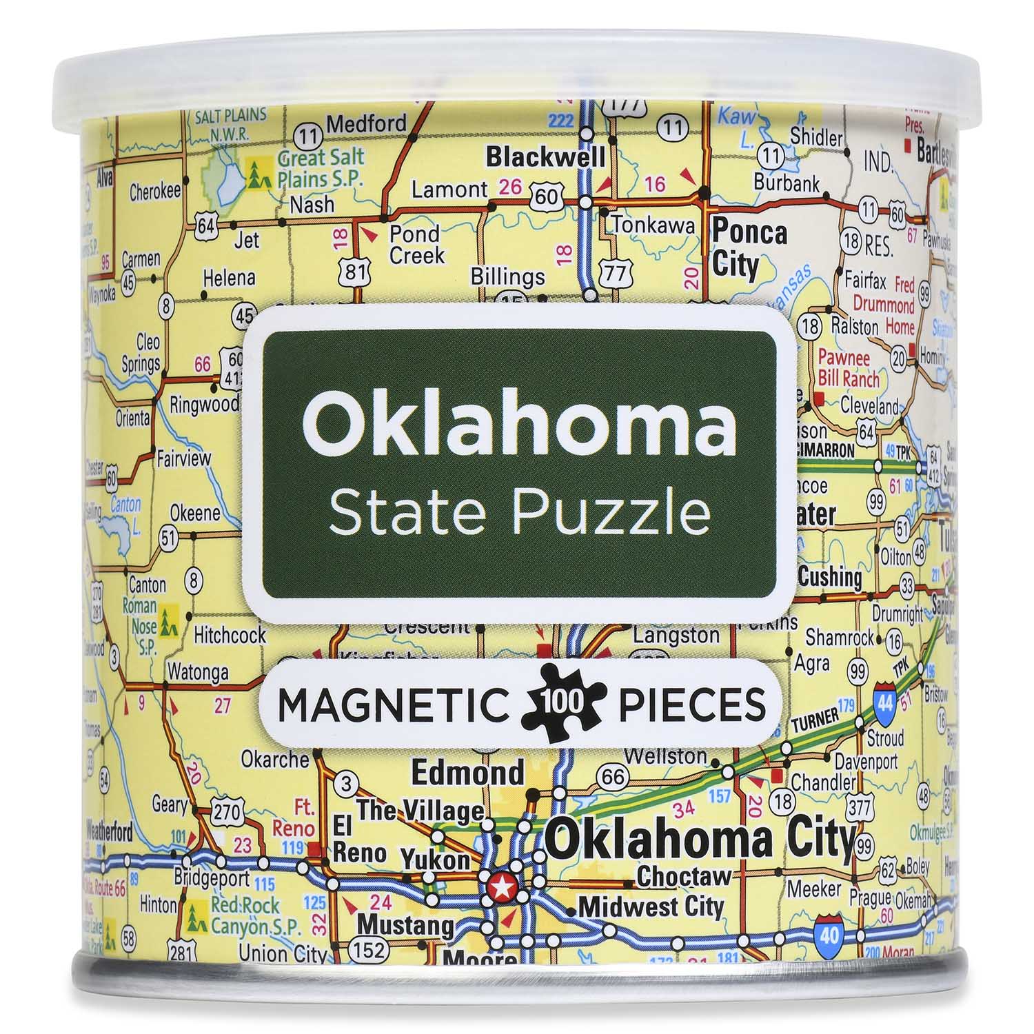 City Magnetic Puzzle Oklahoma Jigsaw Puzzle