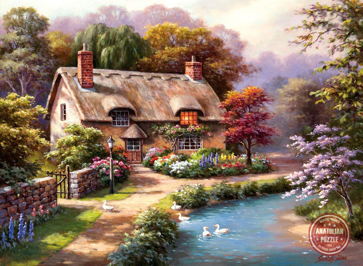 Duck Path Cottage Cabin & Cottage Jigsaw Puzzle