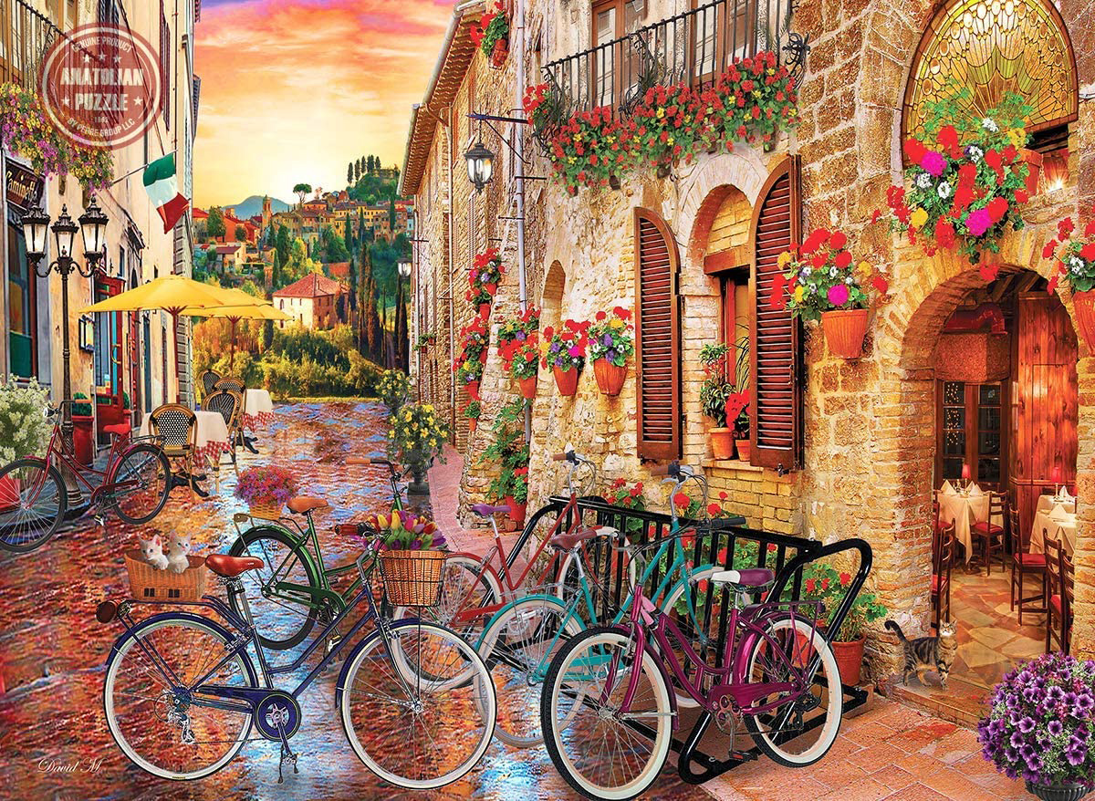 Biking in Tuscany Italy Jigsaw Puzzle