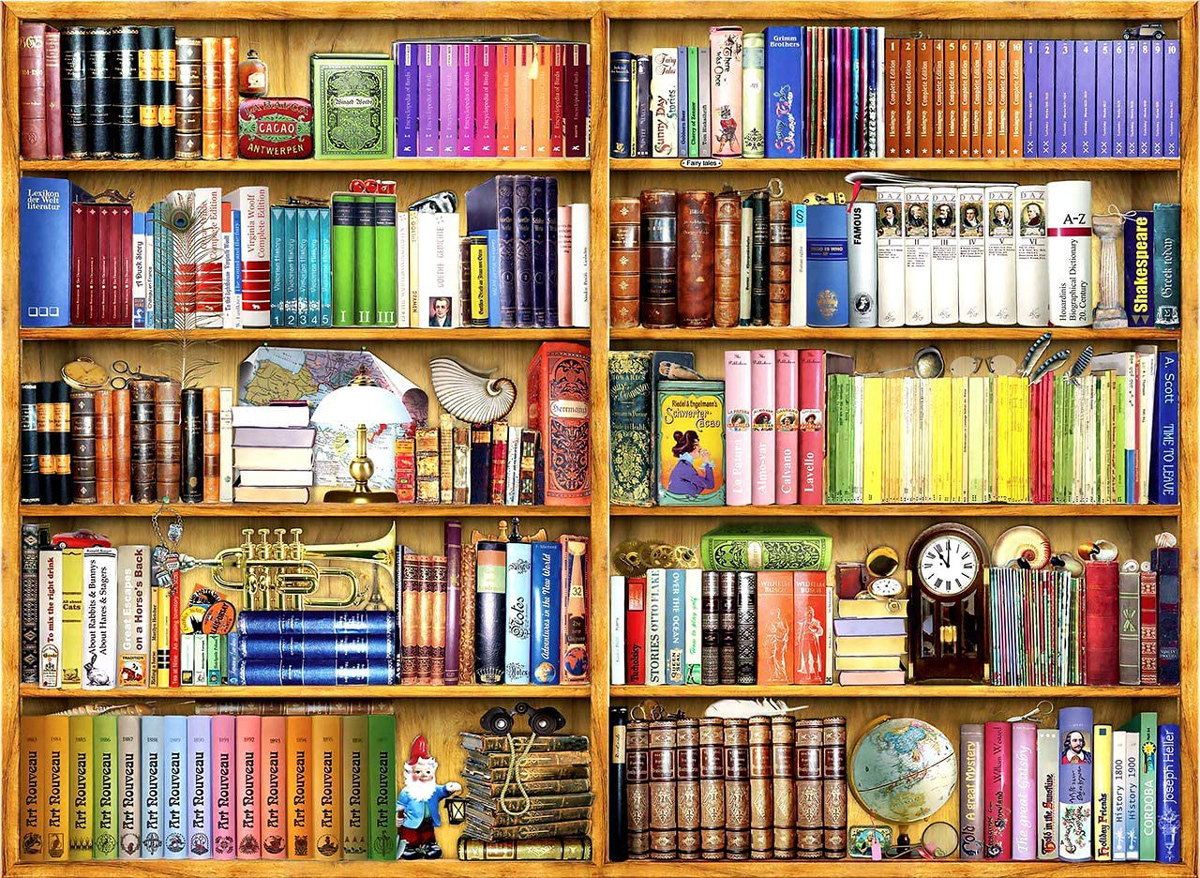 Bookshelves Books & Reading Jigsaw Puzzle