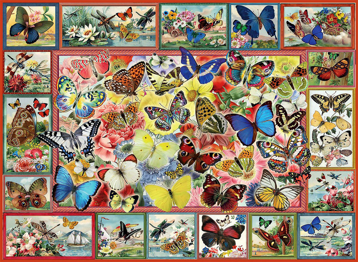 Lots Of Butterflies Butterflies and Insects Jigsaw Puzzle