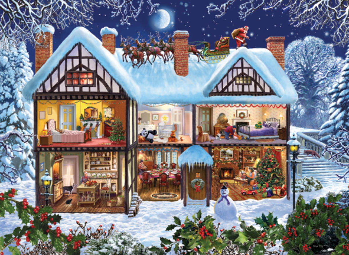 Seasons House Christmas Jigsaw Puzzle