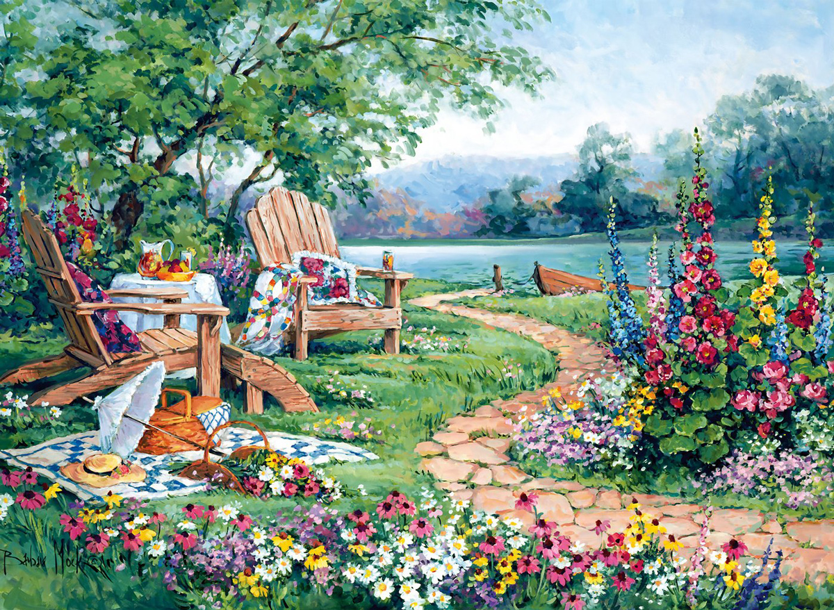 Lakeside Afternoon Lakes & Rivers Jigsaw Puzzle