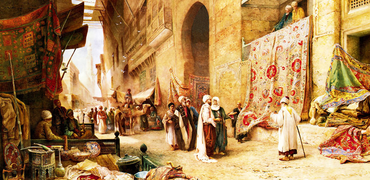 Carpet Sale in Cairo Egypt Jigsaw Puzzle