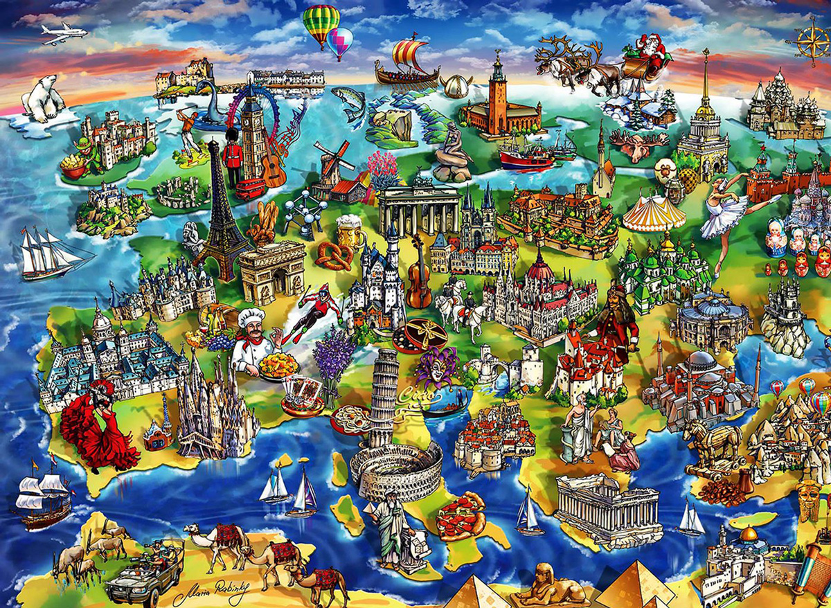 European World Maps & Geography Jigsaw Puzzle