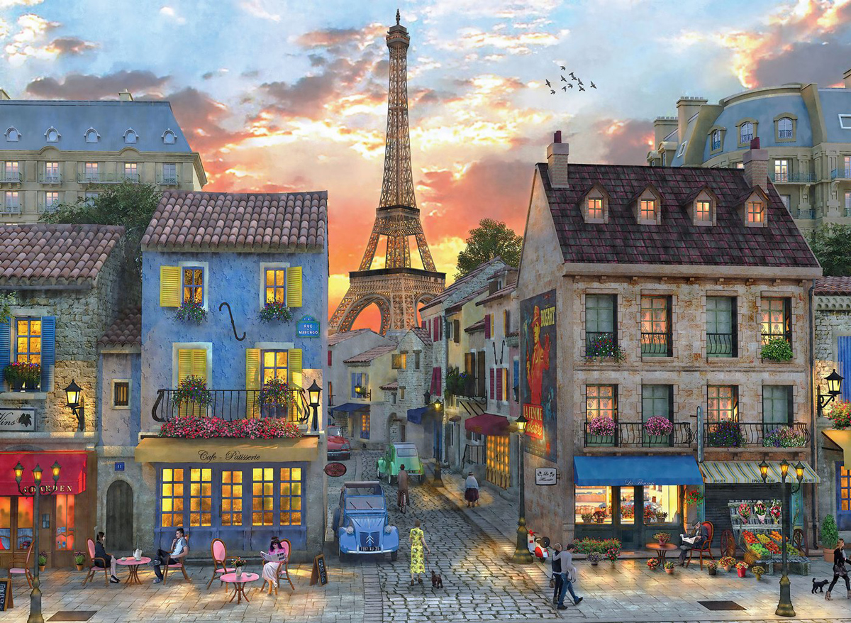 Streets of Paris Paris & France Jigsaw Puzzle