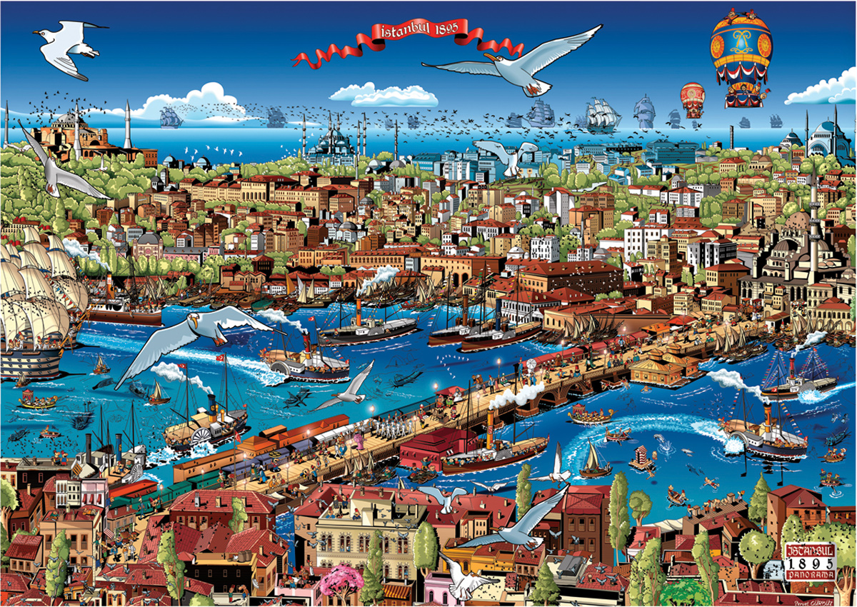 Istanbul 1895 Asia Jigsaw Puzzle