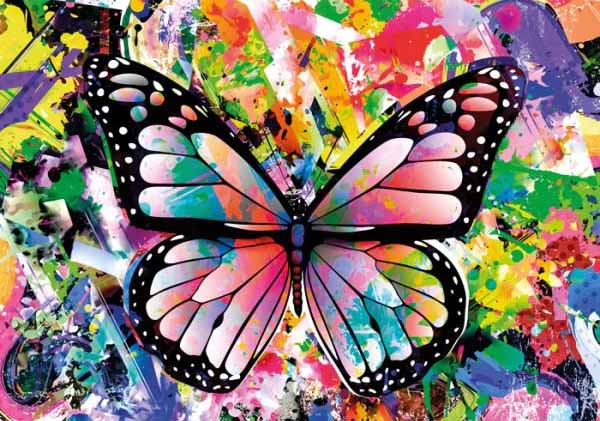 Colorful Butterfly Butterflies and Insects Jigsaw Puzzle