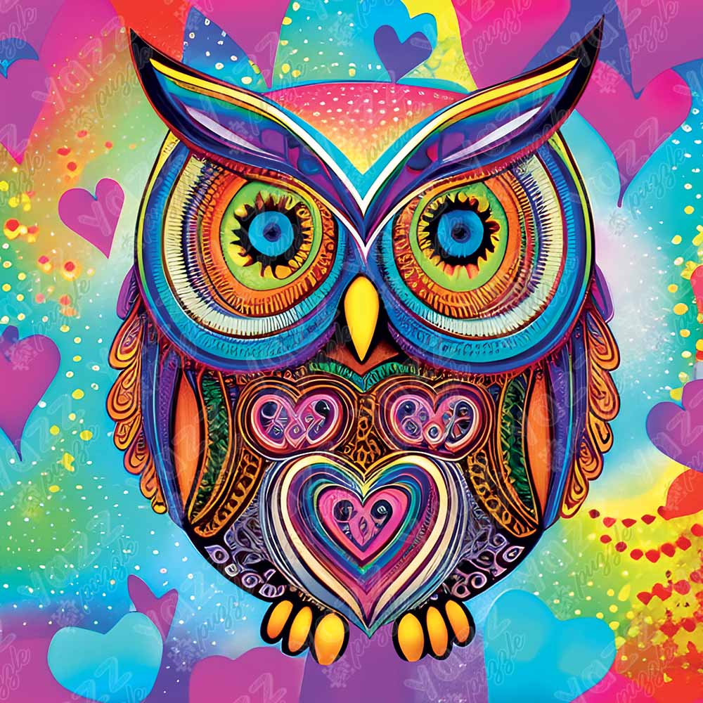 Cute Owl, 1023 Pieces, Yazz | Puzzle Warehouse