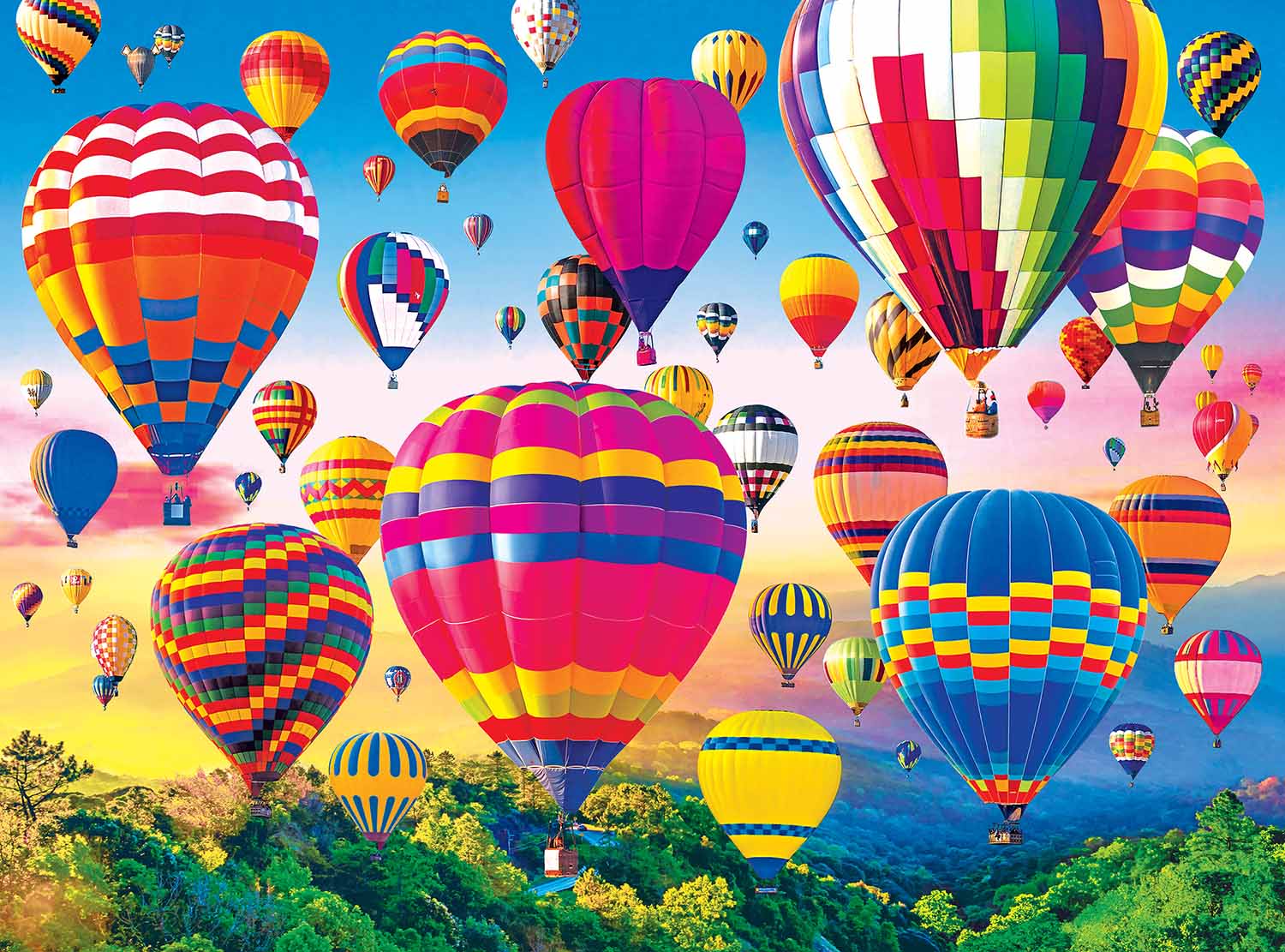 Catching The Morning Air - Scratch and Dent Hot Air Balloon Jigsaw Puzzle