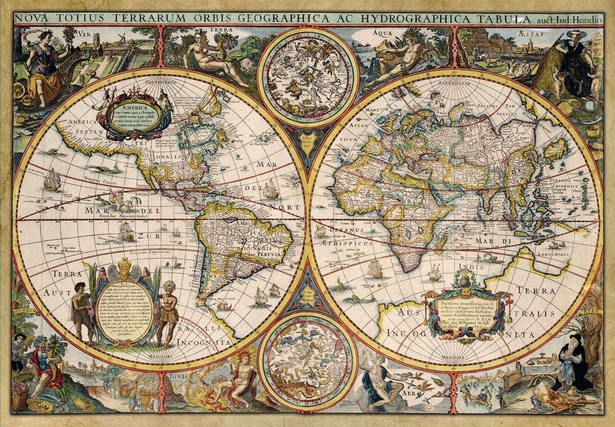 World Map From 1630 Jigsaw Puzzle | PuzzleWarehouse.com