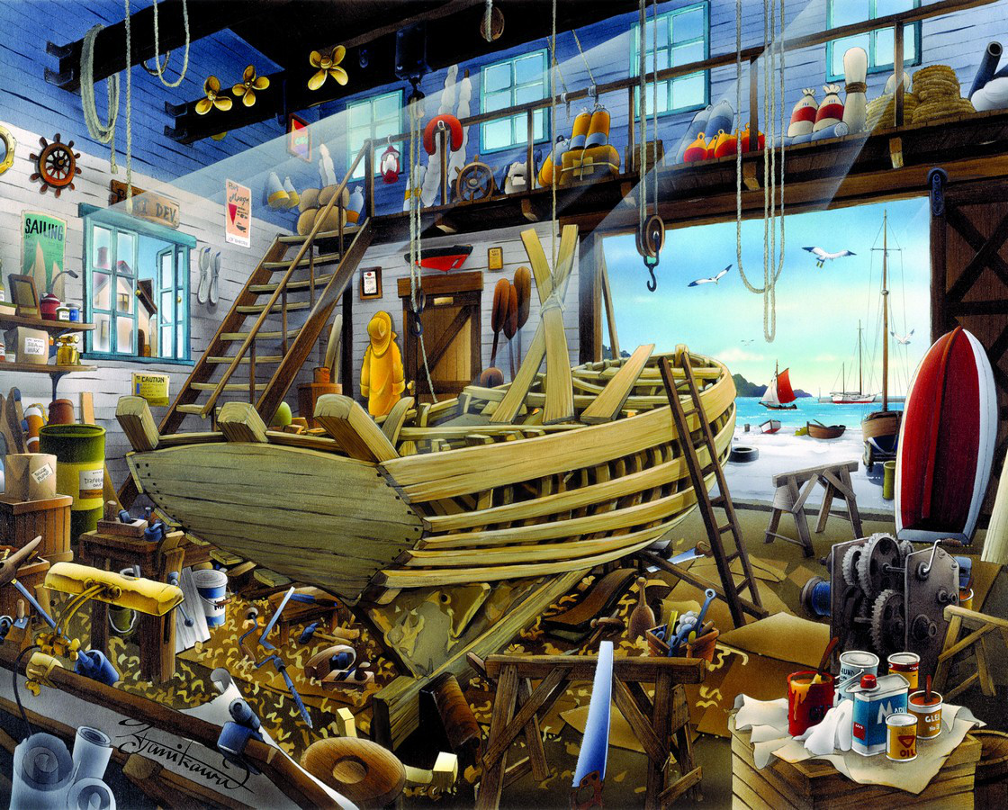Boatyard - Scratch and Dent Boat Jigsaw Puzzle
