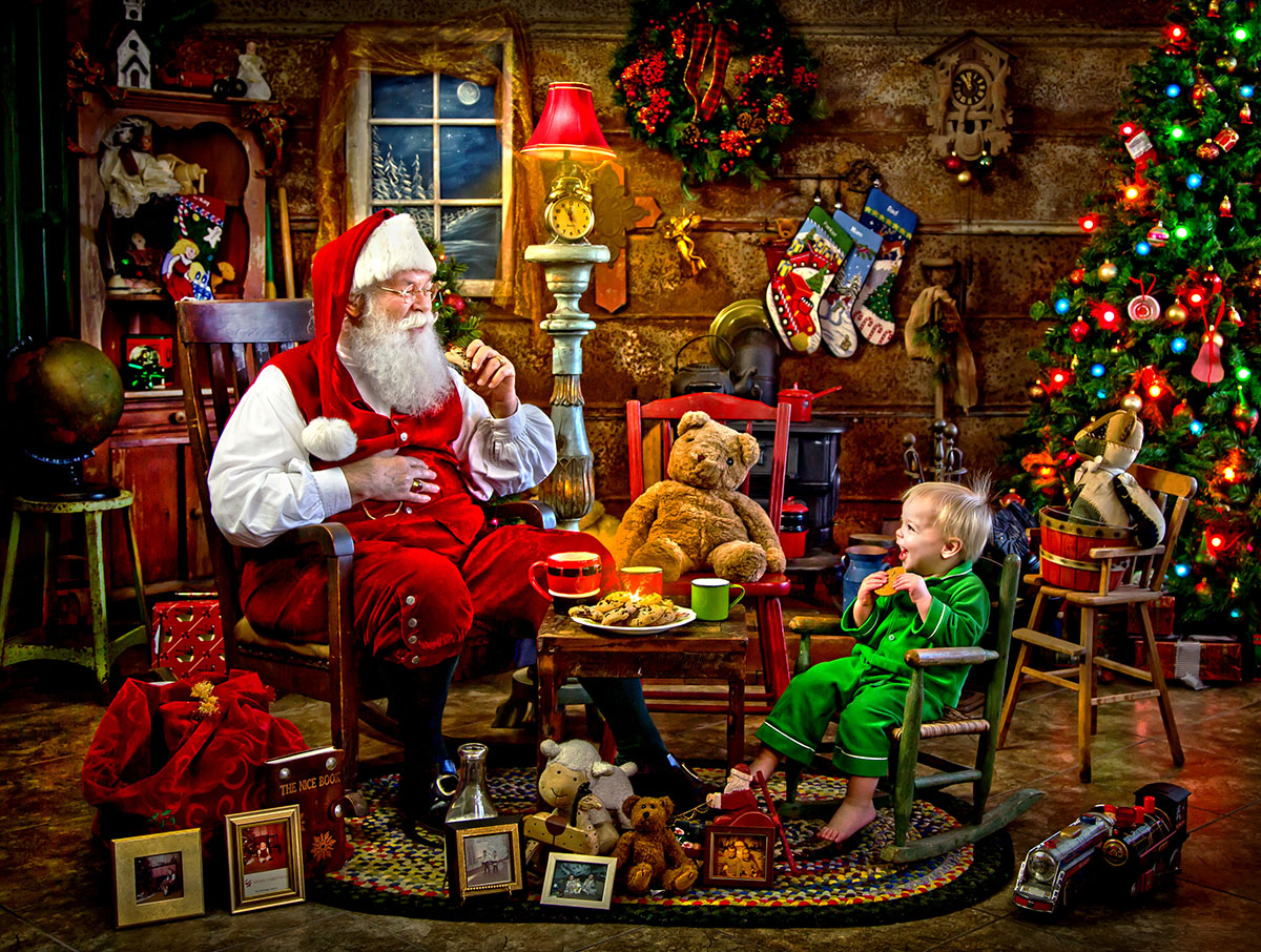 Santa's Visit Christmas Jigsaw Puzzle