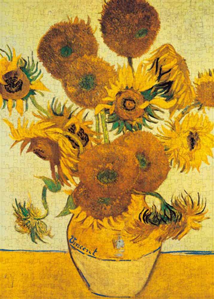 Van Gogh - The Sunflower, 500 Pieces, Puzzlelife | Puzzle Warehouse