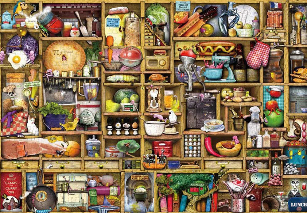 Cupboard Kitchen Collage Jigsaw Puzzle