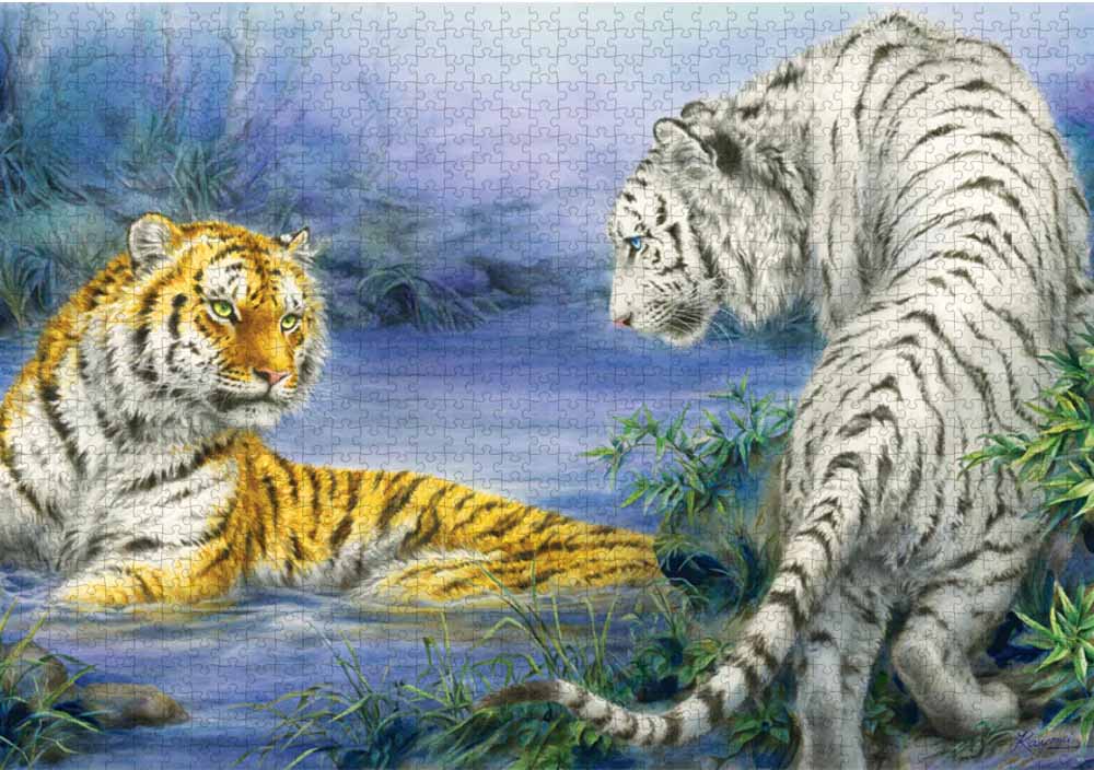 First Encounter Big Cats Jigsaw Puzzle