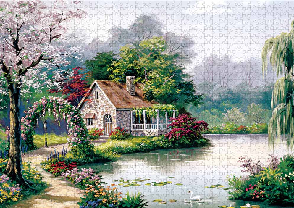 Arbor Cottage Lakes & Rivers Jigsaw Puzzle