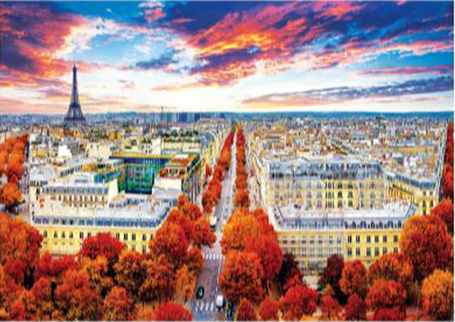 Autumn In Paris Fall Jigsaw Puzzle