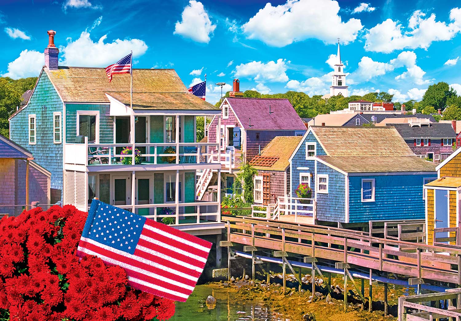 Nantucket, Massachusetts Patriotic Jigsaw Puzzle