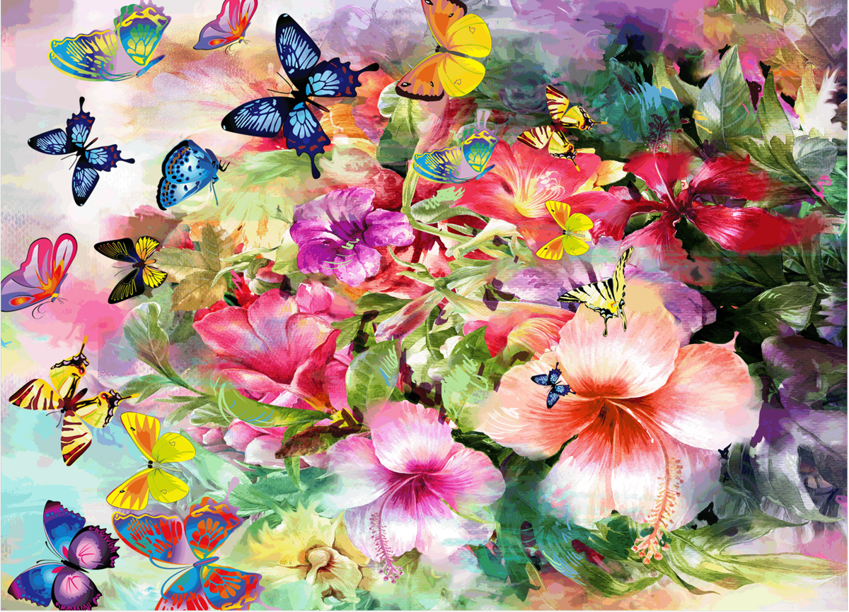 Flora and Fauna - Scratch and Dent Butterflies and Insects Jigsaw Puzzle