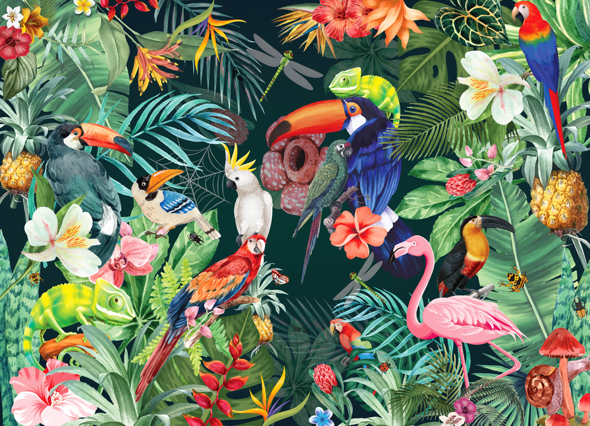 Tropical Birds Jigsaw Puzzle