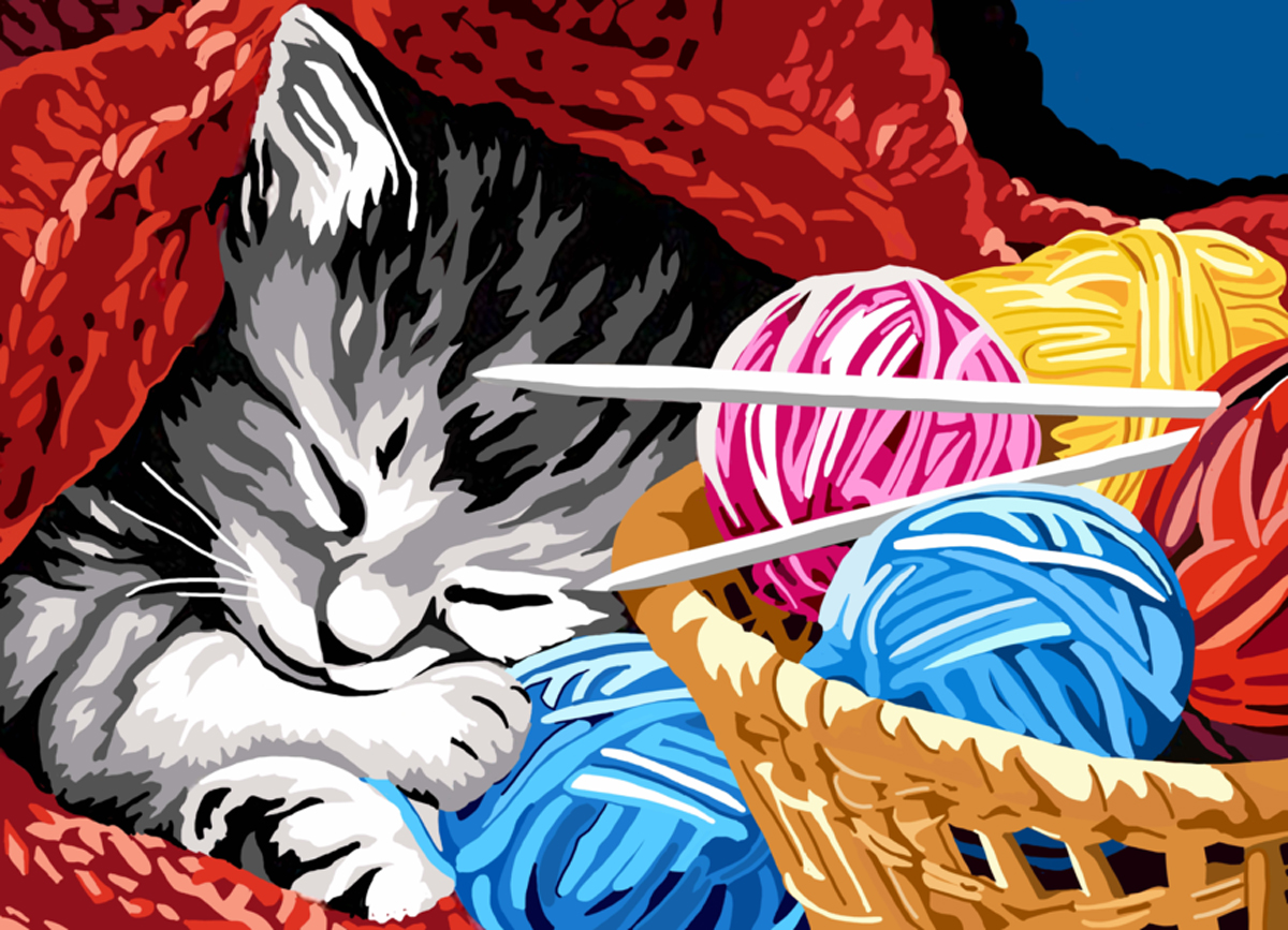Kitty Snooze Quilting & Crafts Jigsaw Puzzle