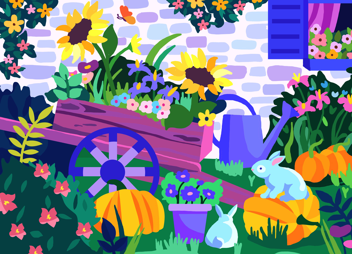 Backyard Flower & Garden Jigsaw Puzzle