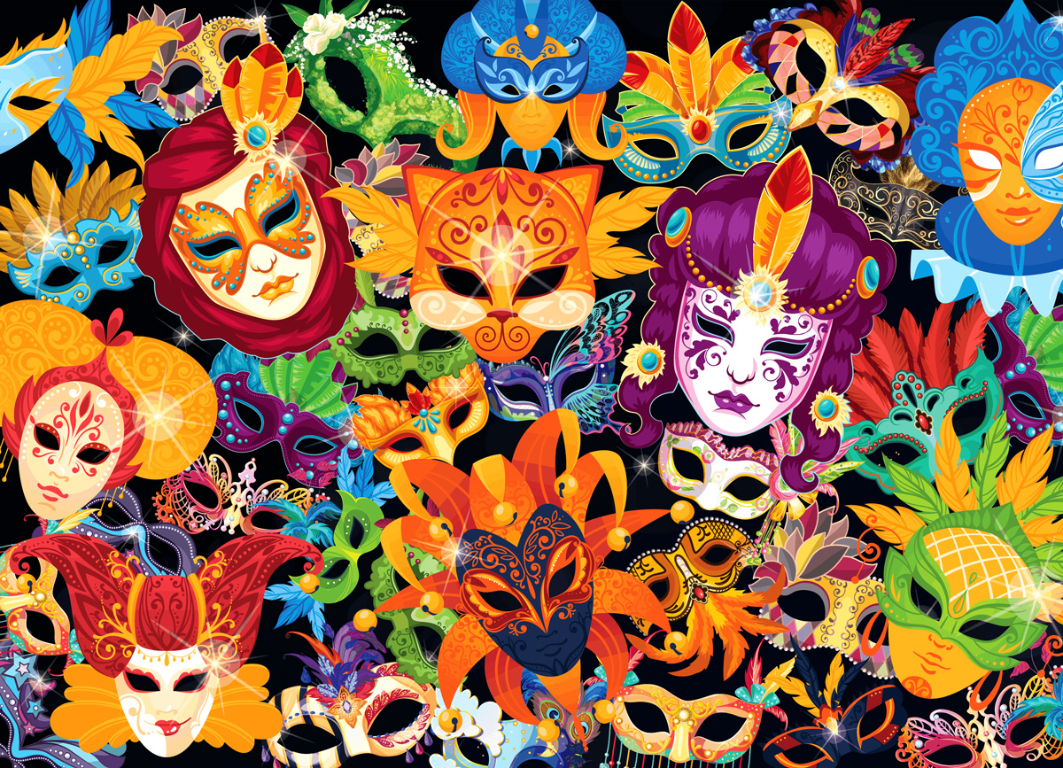 Magic Masks Carnival Jigsaw Puzzle