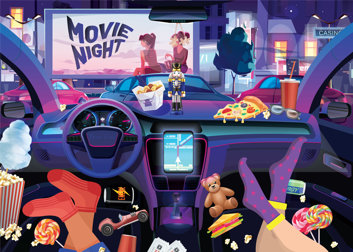 Car Drive-In Vehicles Jigsaw Puzzle