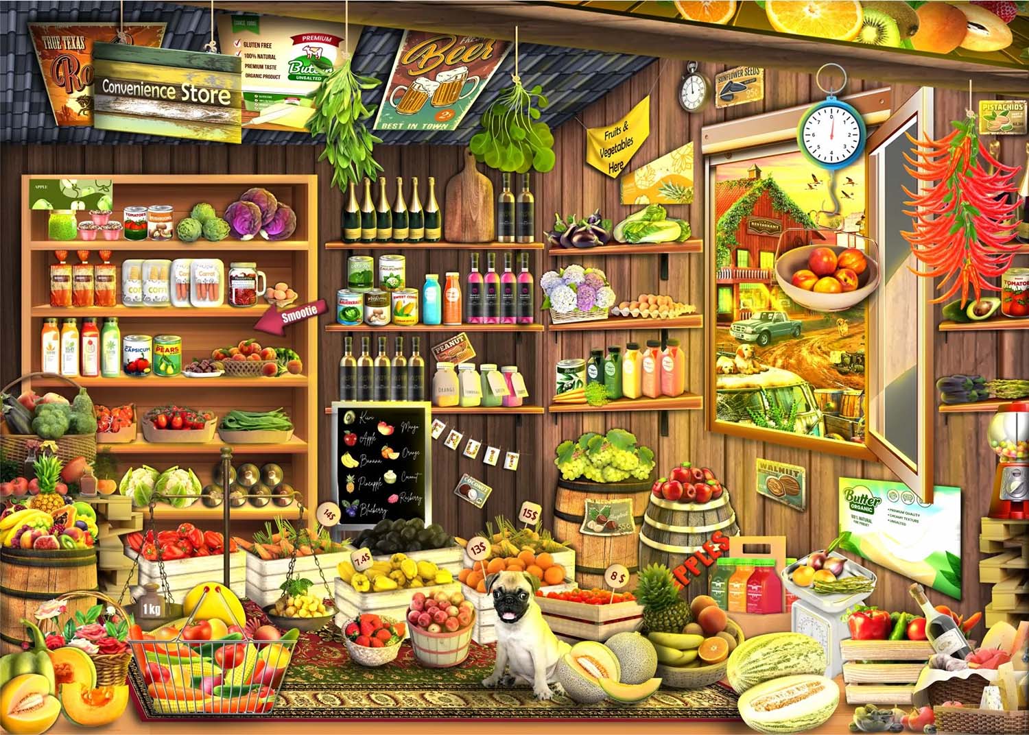 Country Store - <strong>Premium Puzzle!</strong> - Scratch and Dent Food and Drink Jigsaw Puzzle
