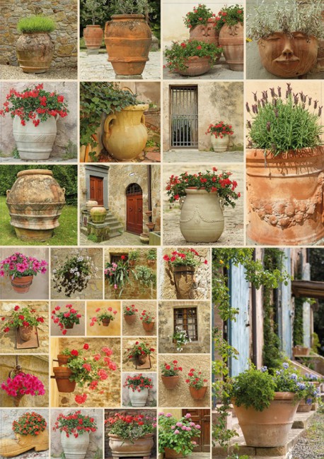 Clay Pots with Flowers - Scratch and Dent Flower & Garden Jigsaw Puzzle