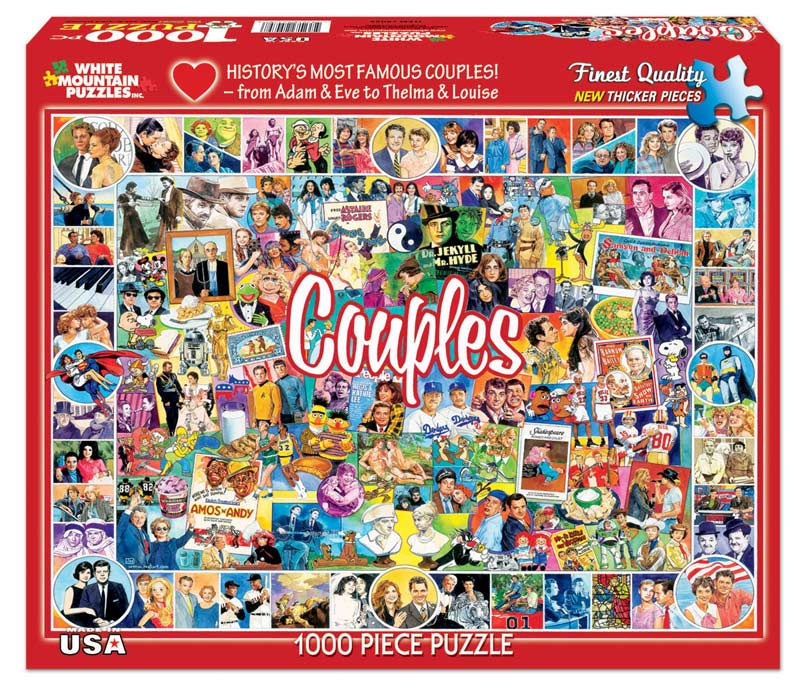 Couples - Scratch and Dent Famous People Jigsaw Puzzle