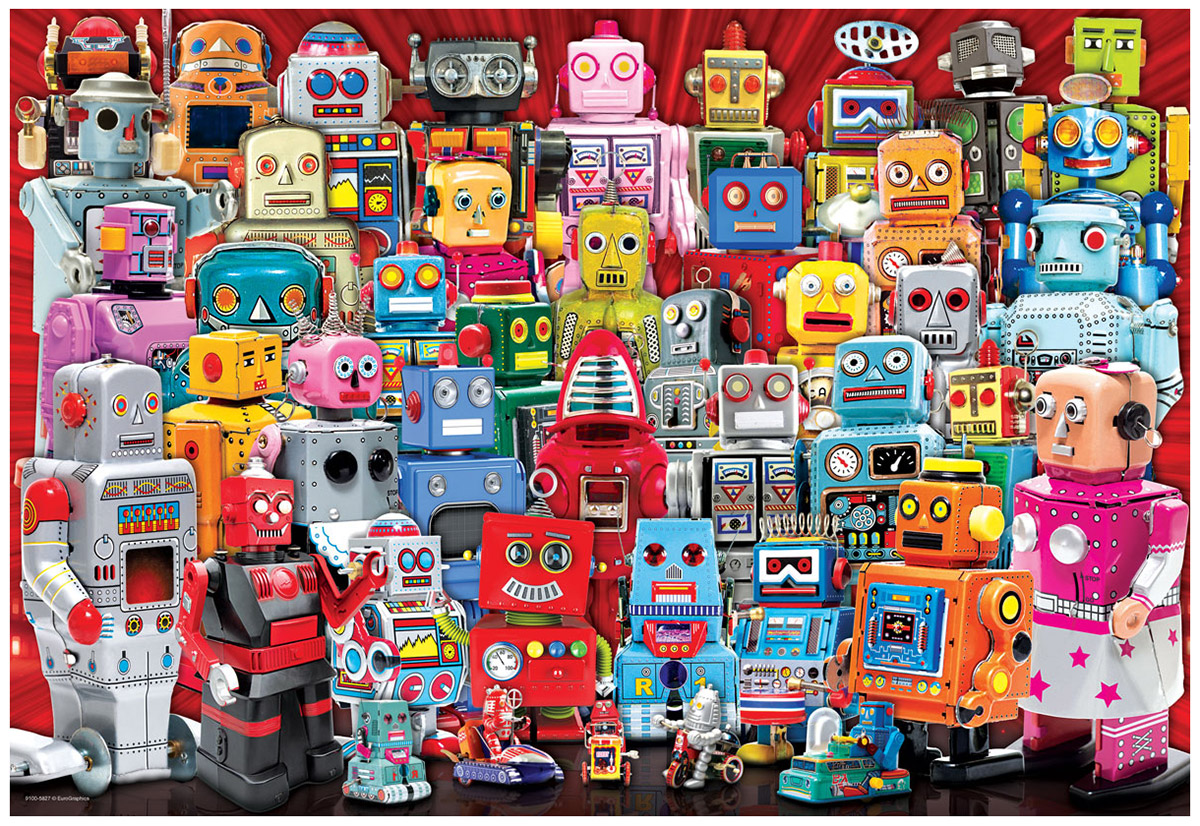 Robots Puzzle in a Lunch Box Science Jigsaw Puzzle