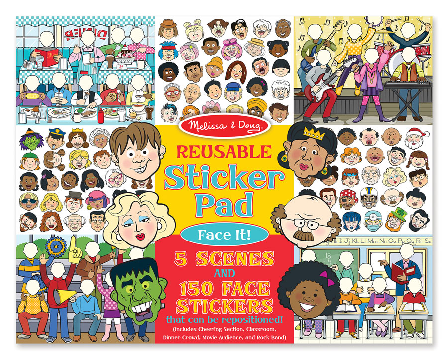 Reusable Sticker Pad - Face It!, Melissa and Doug | Puzzle Warehouse