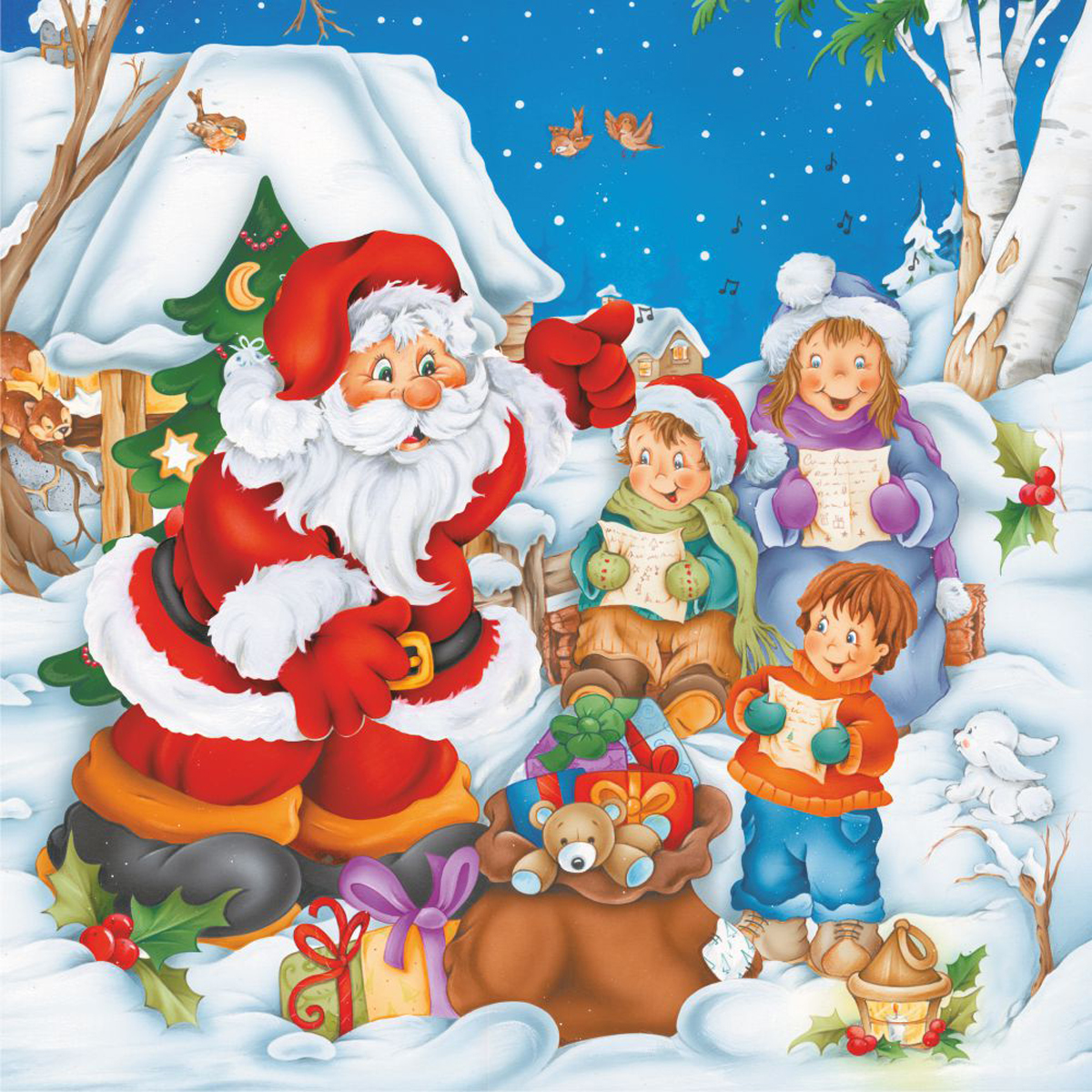 Santa Kids Cartoon Christmas Jigsaw Puzzle